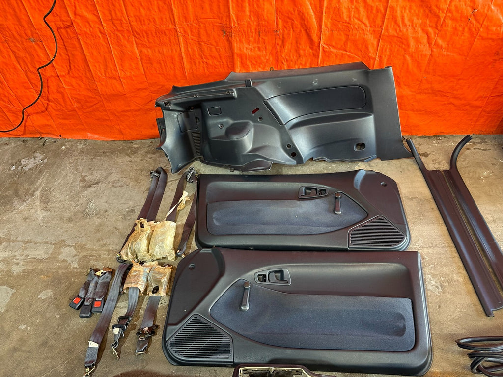 92 95 HONDA CIVIC HATCHBACK EG BLUE INTERIOR CONVERSION SEATS DOOR PANELS DASH17