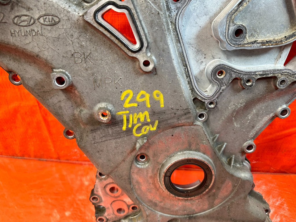 13 16 HYUNDAI GENESIS COUPE 3.8L G6DJ   ENGINE MOTOR TIMING CHAIN COVER OEM #2994