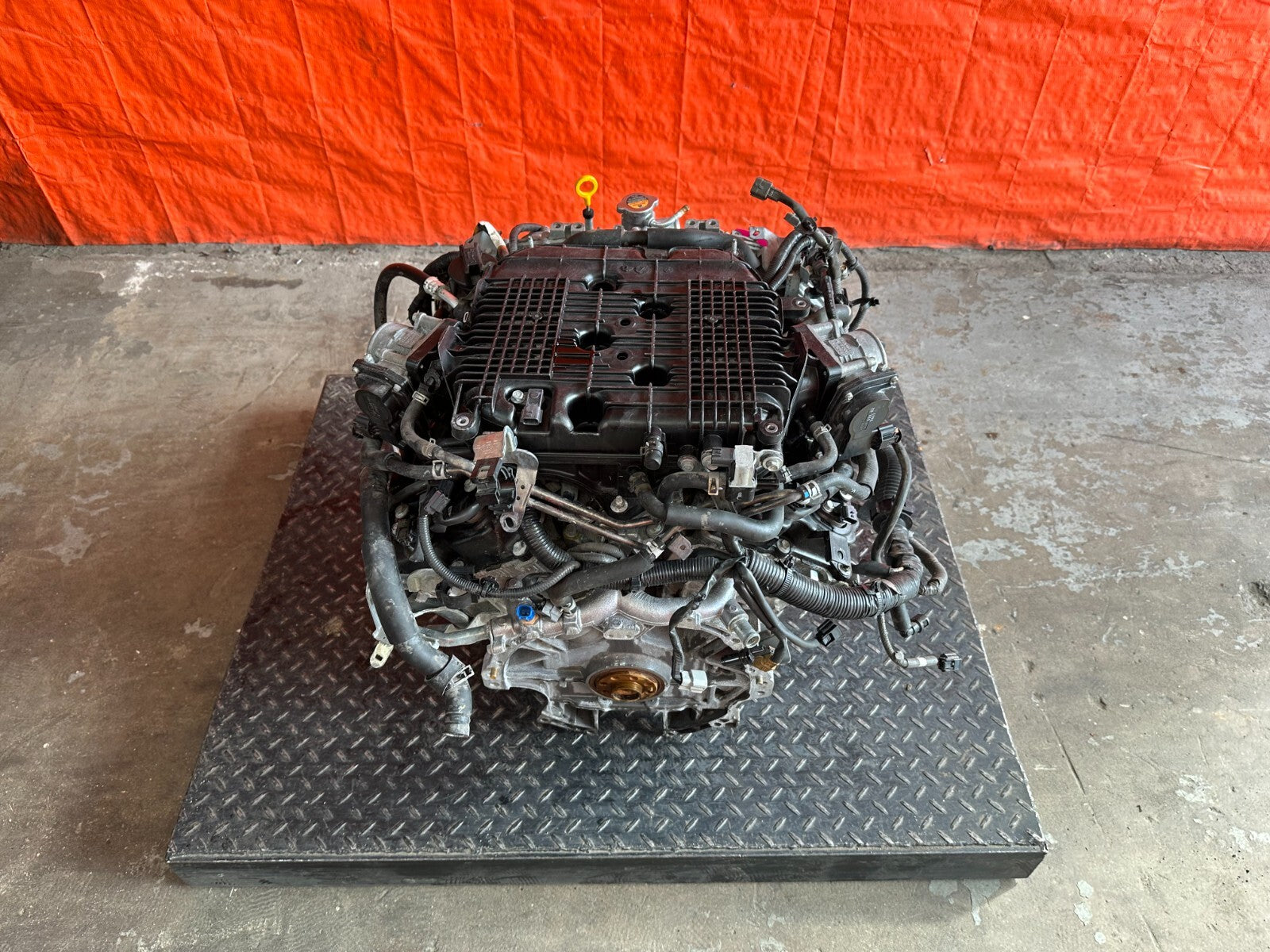 2012 12 INFINITI M35H M35 HYBRID   ENGINE MOTOR LONG BLOCK ASSEMBLY   OEM10