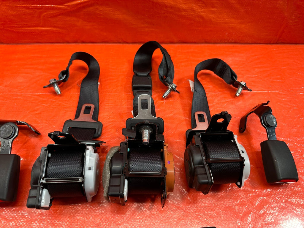 14 17 INFINITI Q50 REAR SEAT BELT SET LEFT & RIGHT SEAT BELTS   BLACK   OEM #1856