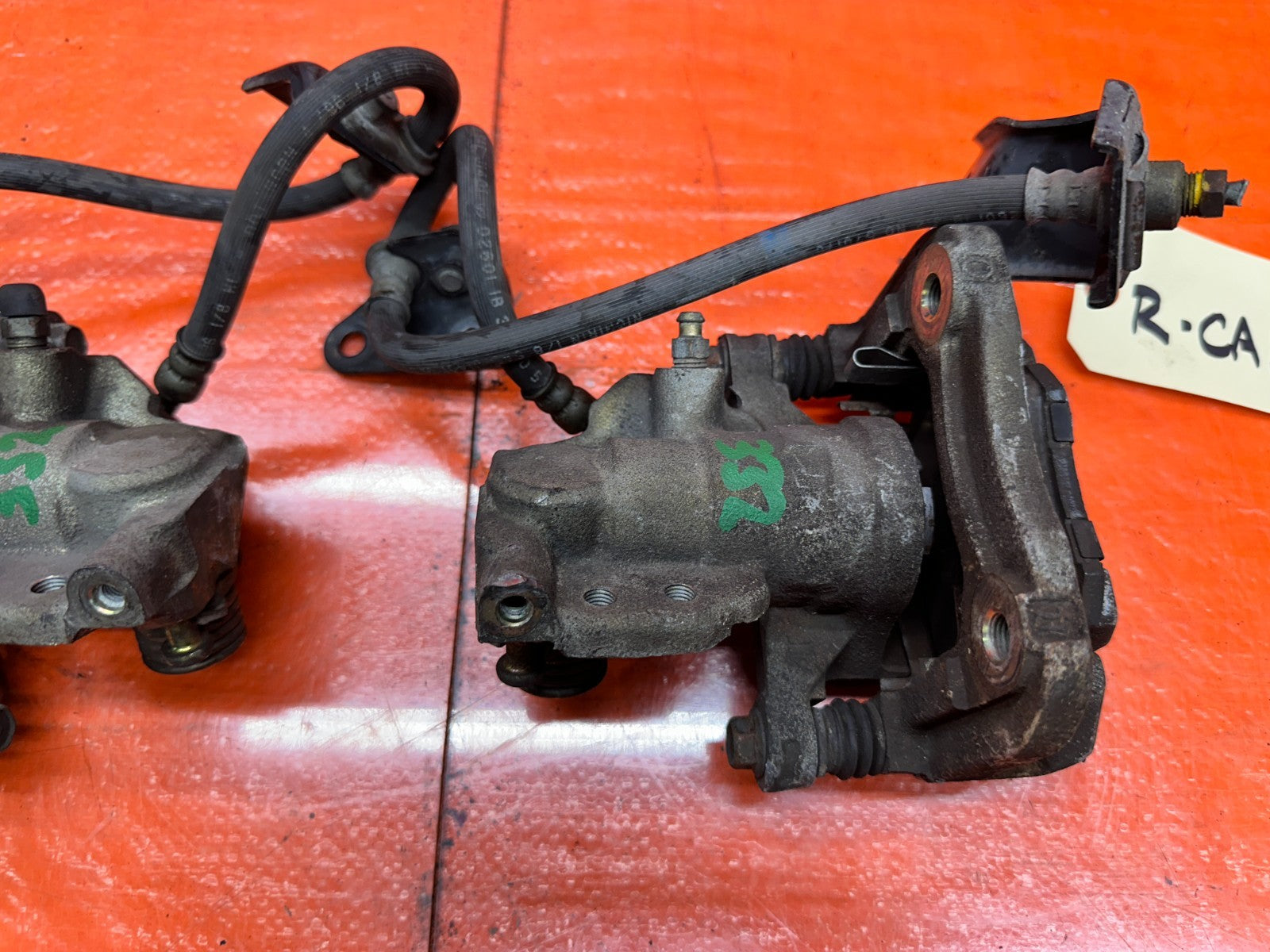 92 96 HONDA PRELUDE REAR BRAKE CALIPERS PAIR LEFT RIGHT OEM #3325