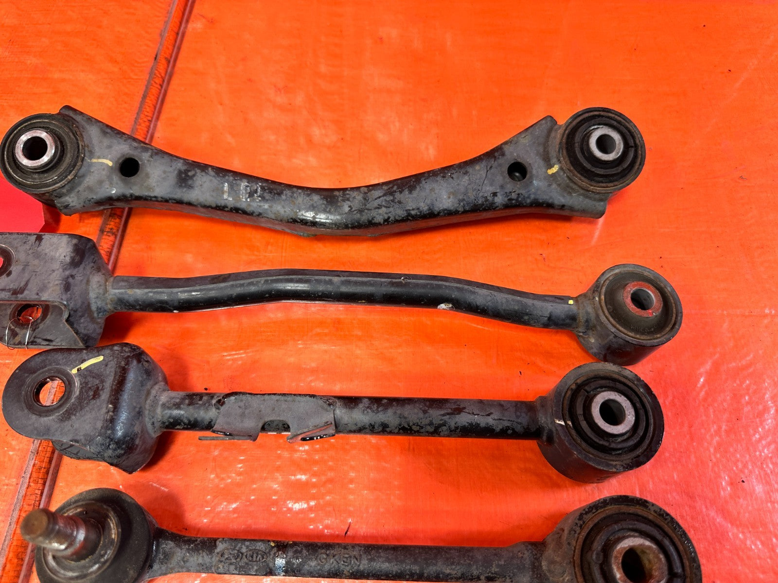 13 16 HYUNDAI GENESIS COUPE 3.8L   RIGHT REAR CONTROL ARMS   SET OF 5   OEM #3024
