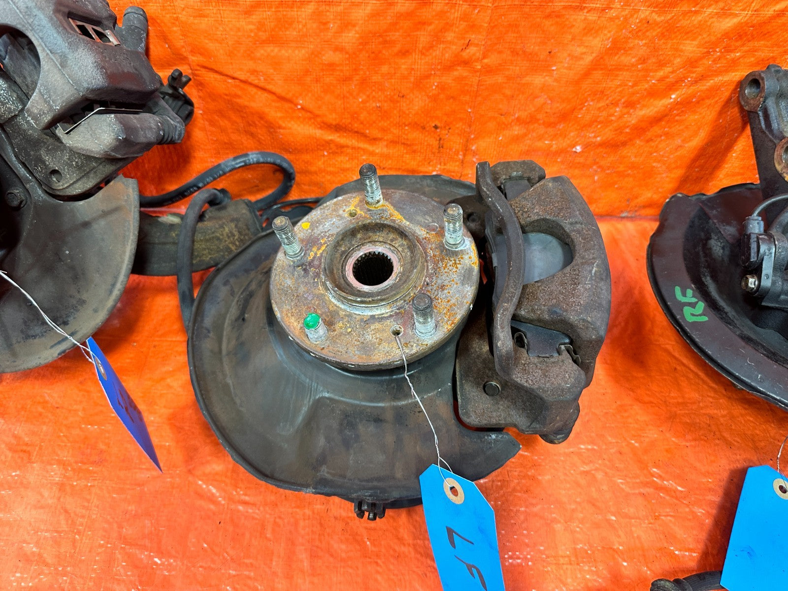 01 05 HONDA CIVIC 32MM EP3 5x114.3 5 LUG CONVERSION SPINDLES KNUCKLES HUBS OEM14