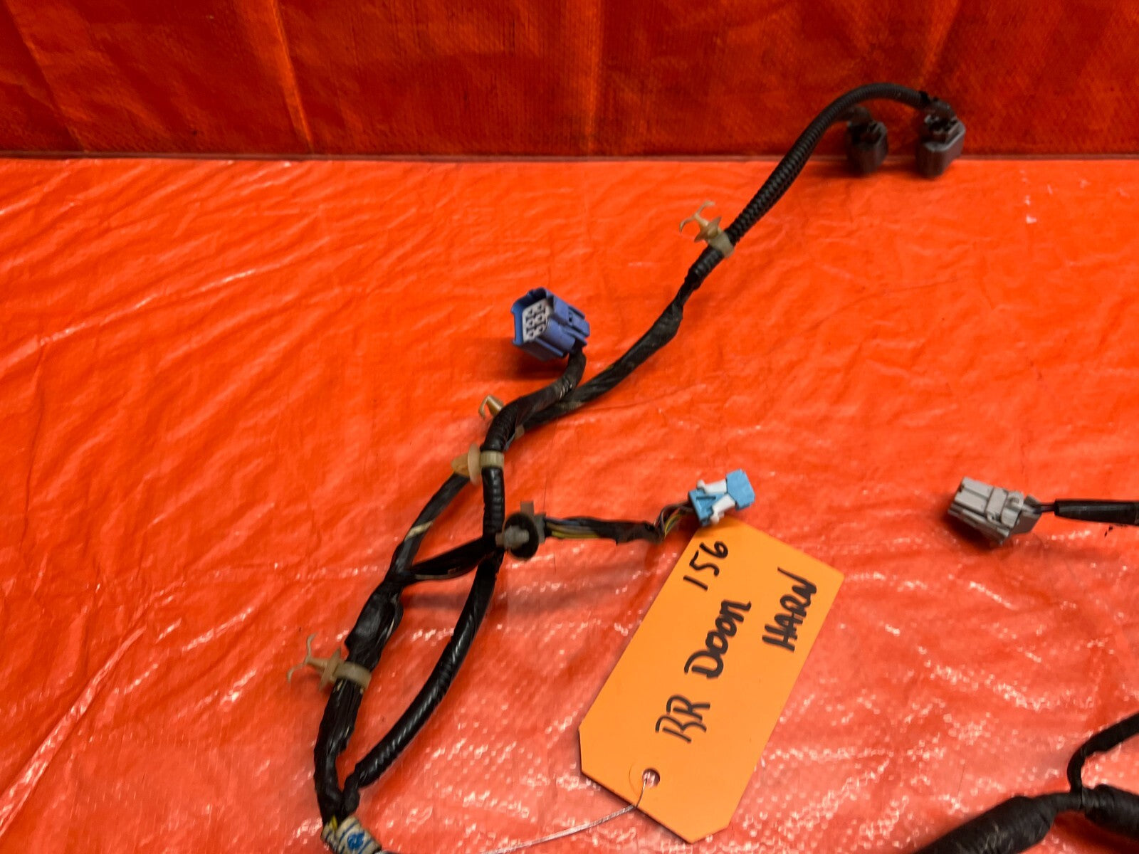 2005 05 ACURA TSX   DOOR WIRING HARNESS WIRE LOOM   PASSENGER RIGHT REAR OEM 1568