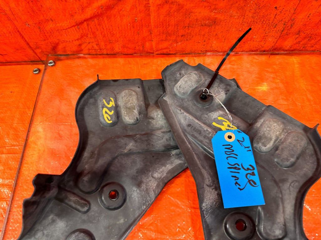 08 15 INFINITI G37 & Q60 COUPE LEFT AND RIGHT REAR SUBFRAME BRACKET DUST SHIELDS7