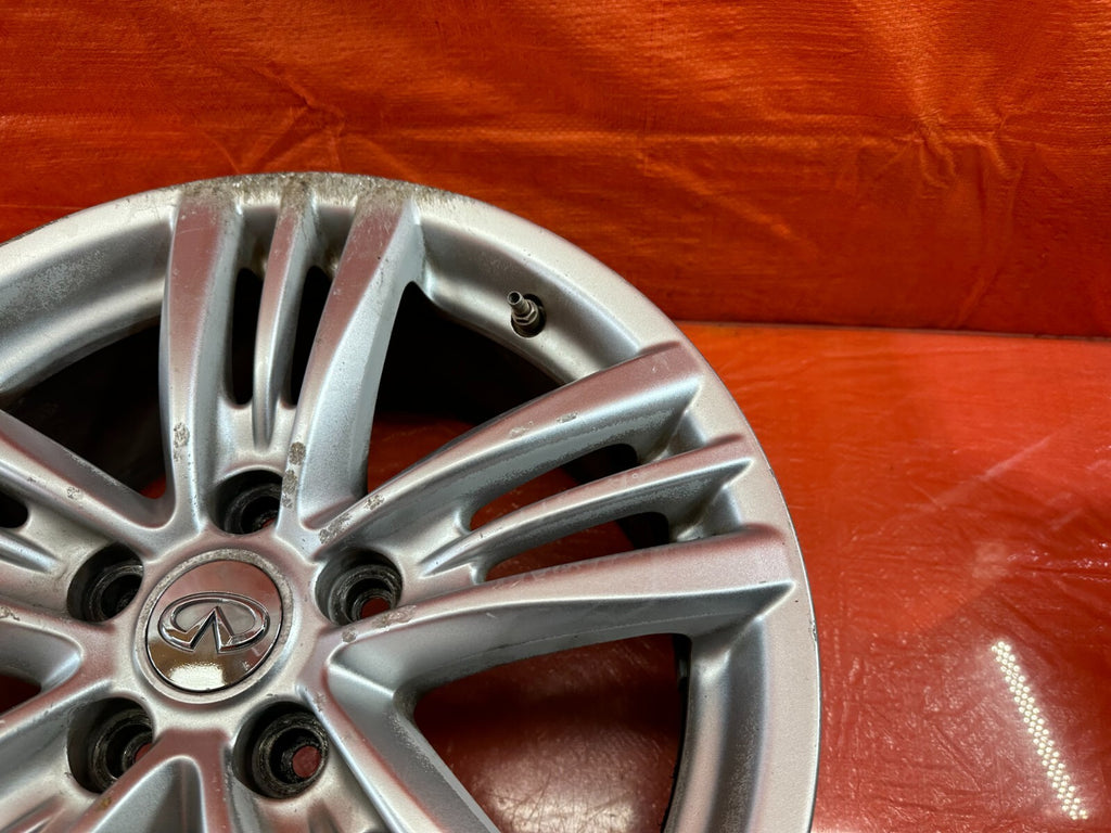 09 13 INFINITI G37 SEDAN   FACTORY WHEEL RIM   5 SPOKE   17x7.5   +45 OEM #238 23