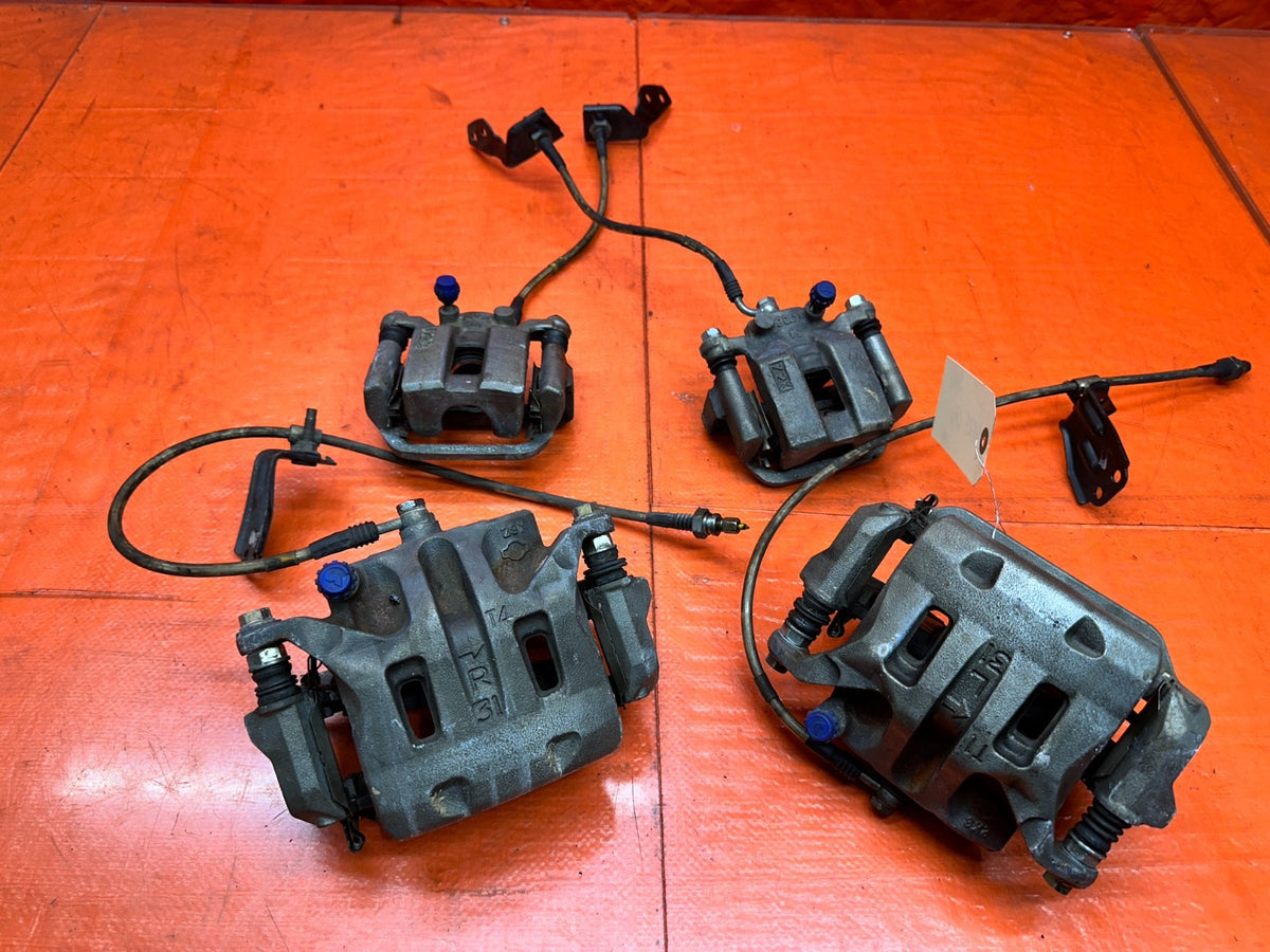 03-08 NISSAN 350Z FRONT REAR LEFT RIGHT BRAKE CALIPERS SET OF 4 OEM #3468