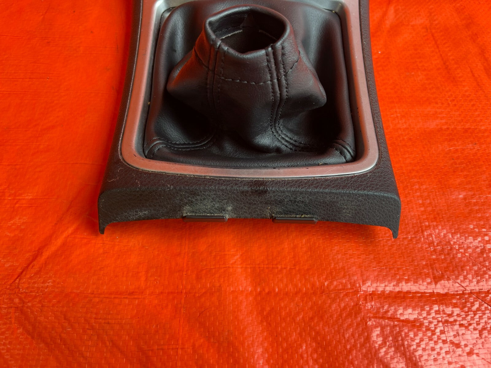 11 14 SUBARU IMPREZA WRX STi SEDAN   SHIFTER CONSOLE TRIM W/ BOOT   OEM OE #743