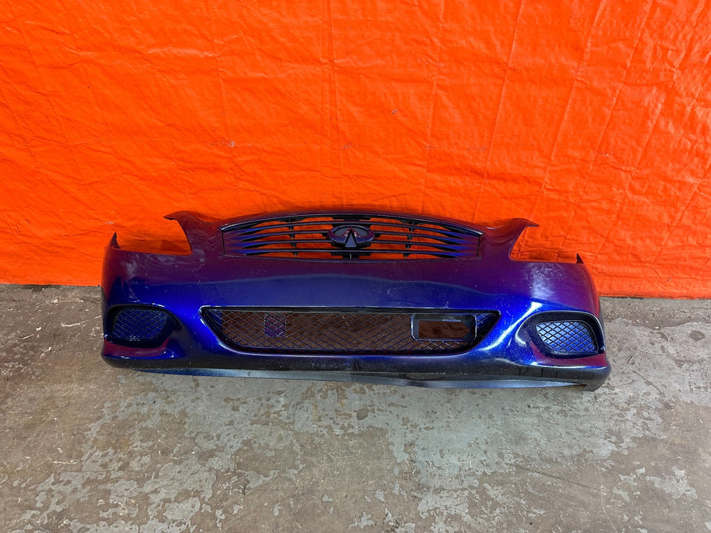 08 15 INFINITI G37 & Q60 COUPE SPORT MODEL   FRONT BUMPER W/ ALL GRILLES OEM 2070