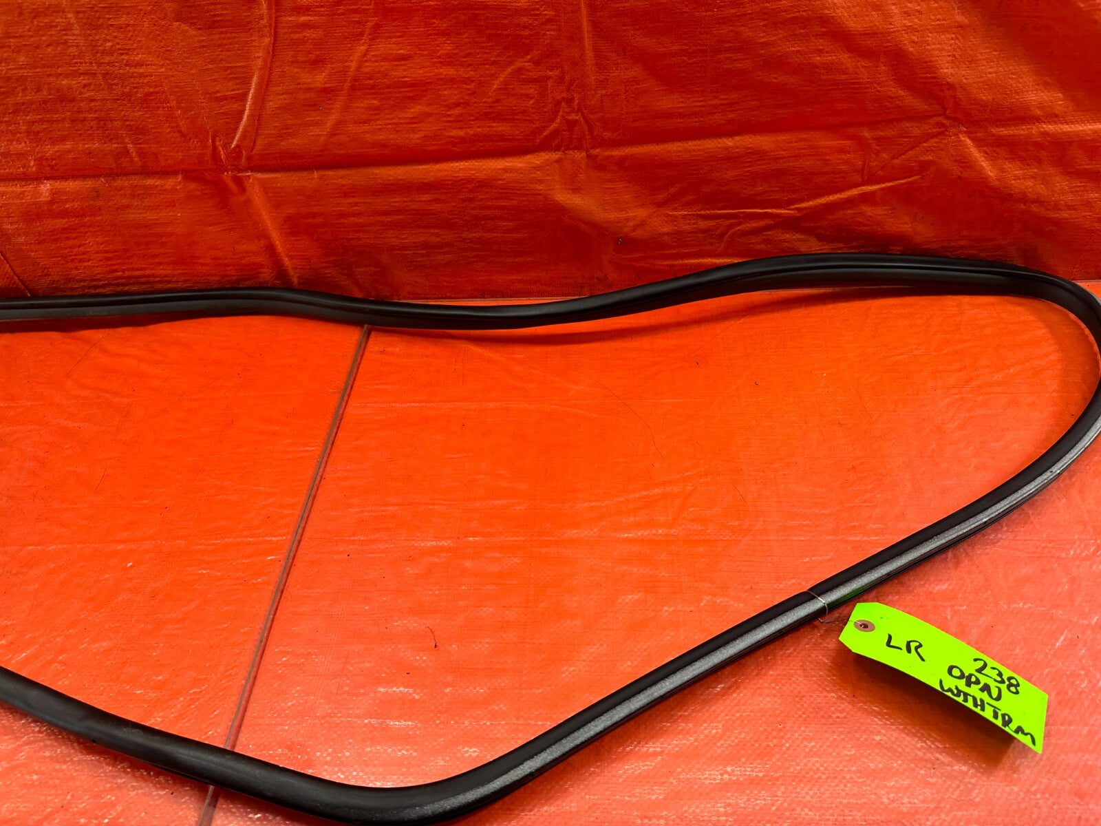 09 13 INFINITI G37 SEDAN CHASSIS TO DOOR OPEN TRIM GASKET LEFT REAR   OEM 2384
