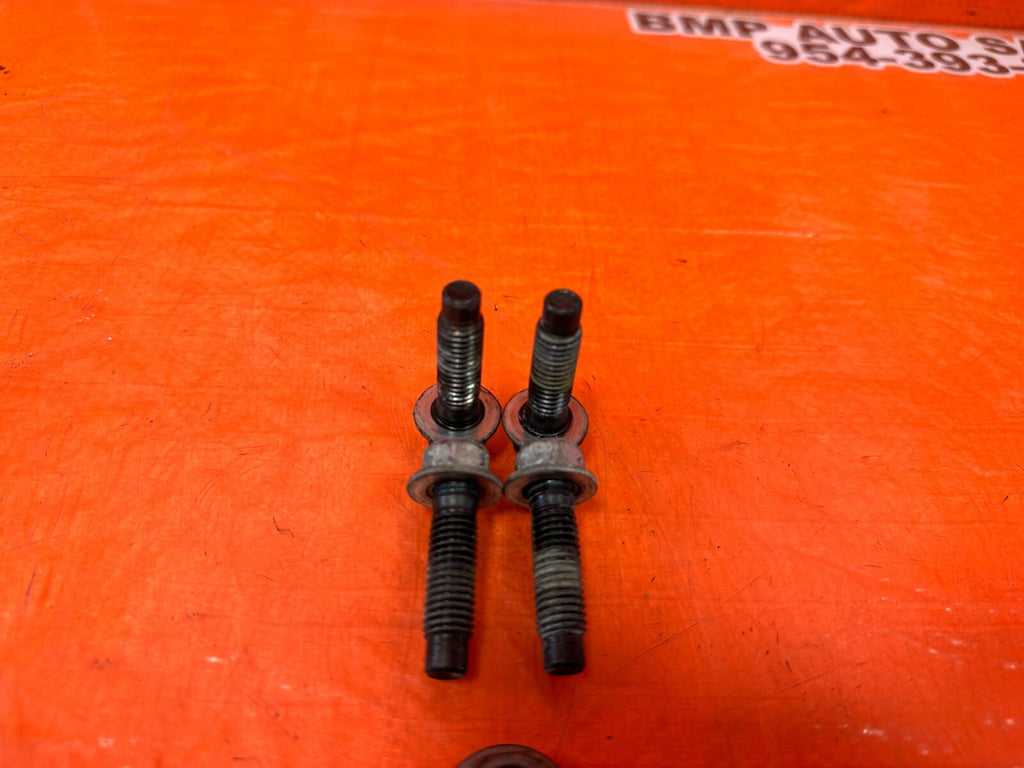 08 15 INFINITI G37 & Q60DRIVER LEFT ALUMINUM BRACKET ENGINE MOUNT BOLTS OEM 2485