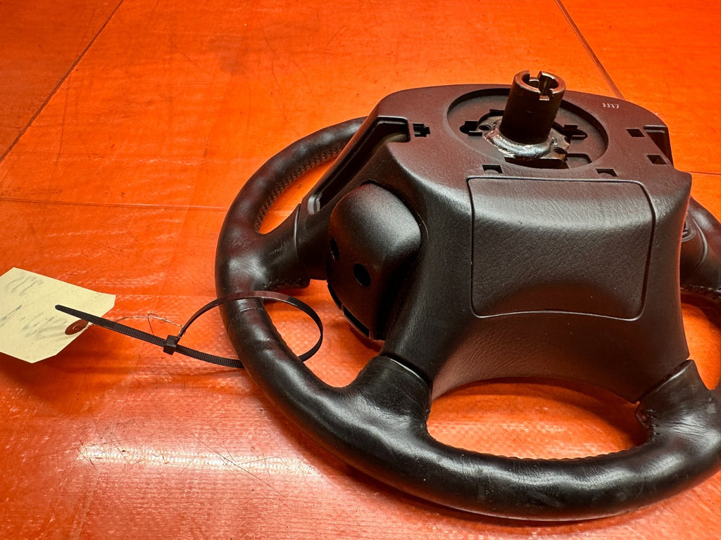 97 01 HONDA PRELUDE 2.2L BLACK LEATHER STEERING WHEEL BARE WHEEL CORE OEM #33514