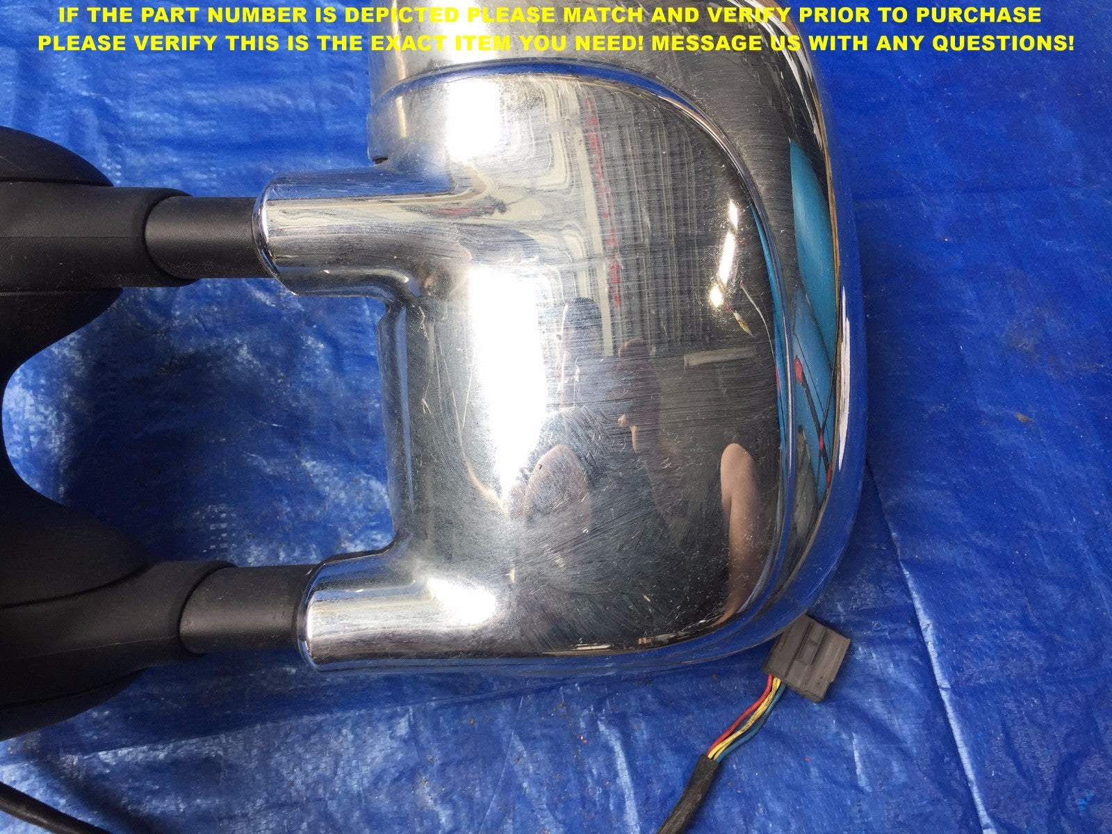 OEM 1999 2000 2001 2002 2003 2004 FORD F250 F350 DRIVER LEFT SIDE VIEW MIRROR #44