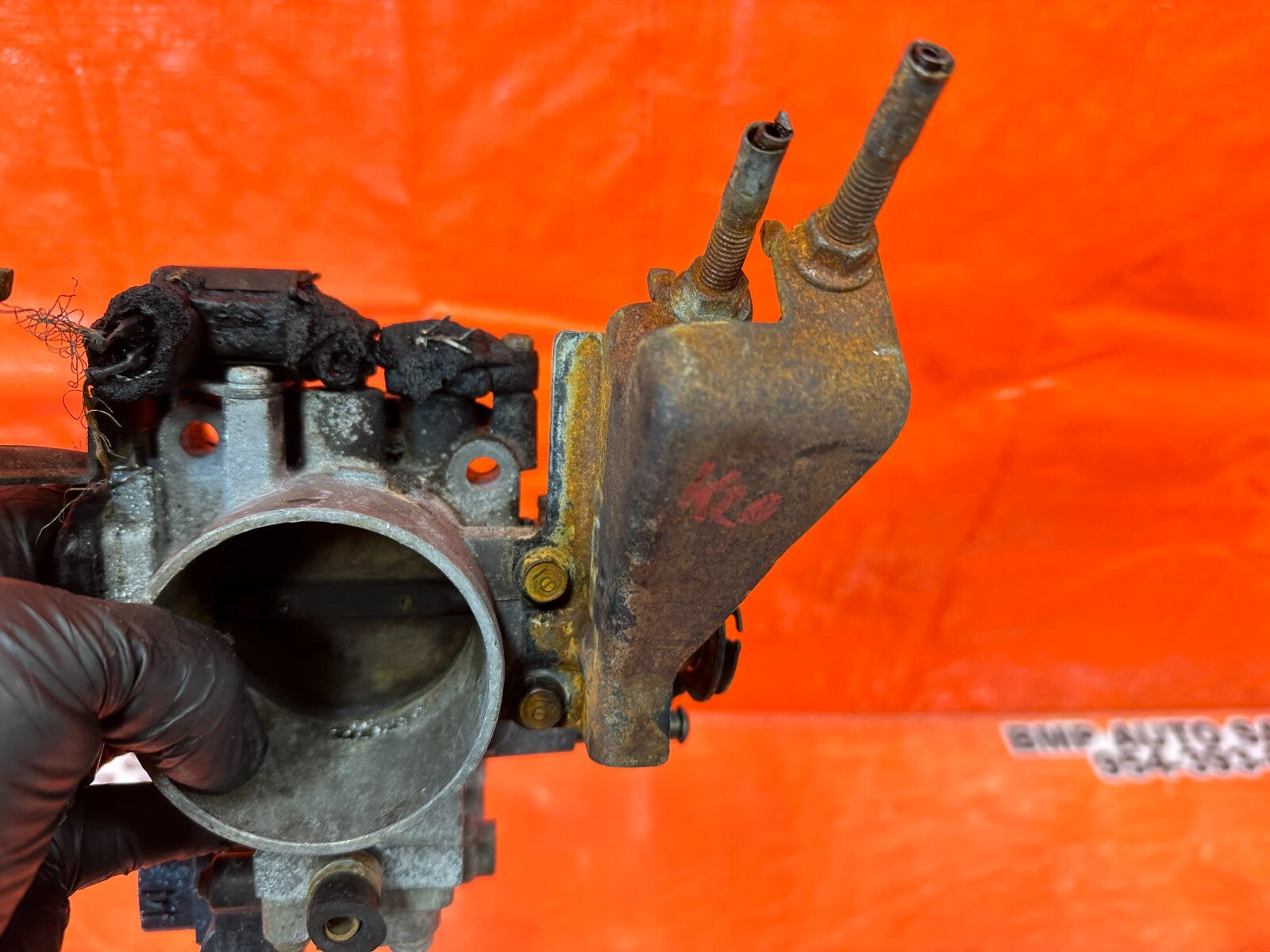 02 04 ACURA RSX TYPE S K20A2 ENGINE MOTOR THROTTLE BODY   THERE ARE FLAWS  8
