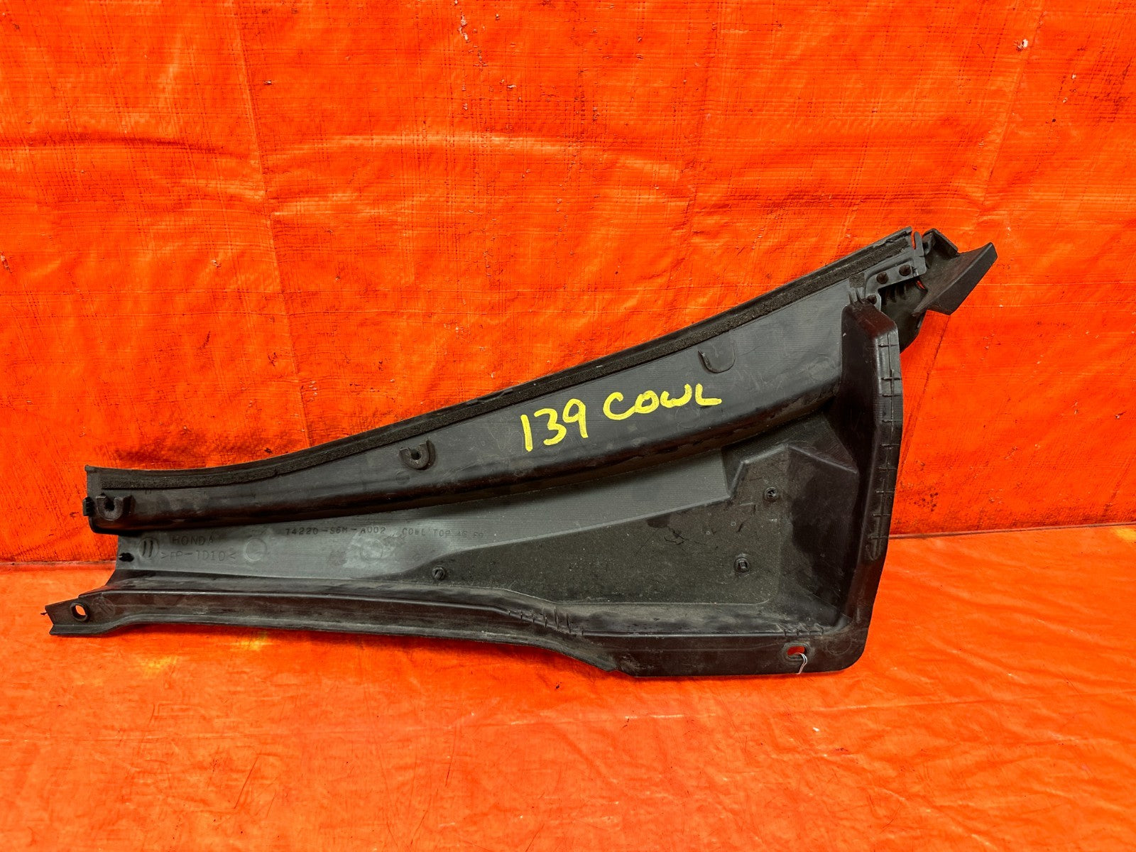 ACURA RSX WINDSHIELD WIPER COWL BEZEL PLASTIC TRIM PASSENGER RIGHT SIDE OEM #1394