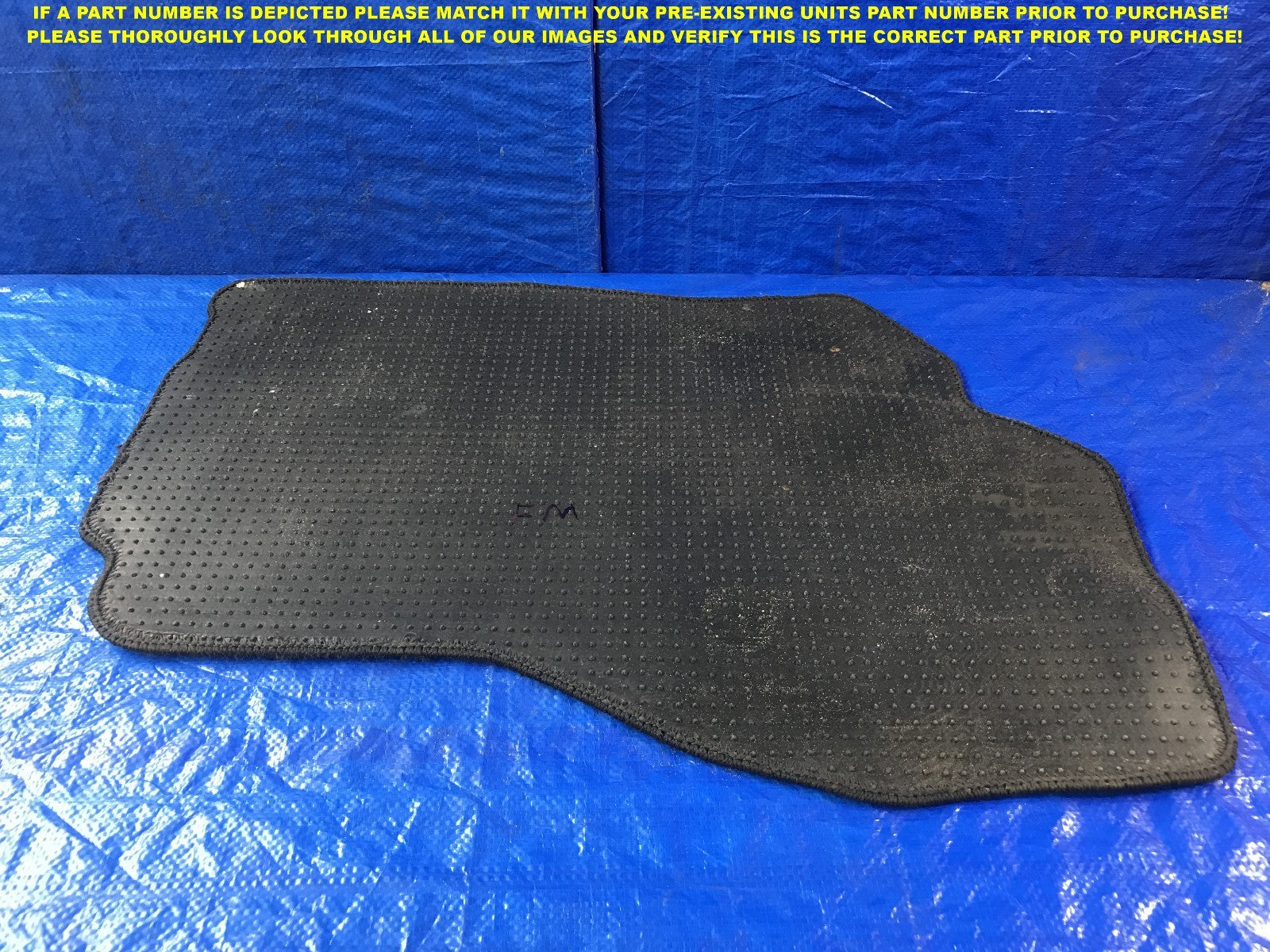 OEM 2008 08 MITSUBISHI EVOLUTION EVO X 10 PASSENGER RIGHT FRONT FLOOR MAT4