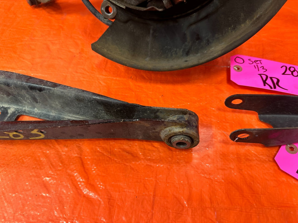 08 14 SUBARU IMPREZA WRX STI RIGHT REAR SPINDLE KNUCKLE WITH 4 CONTROL ARMS OEM9