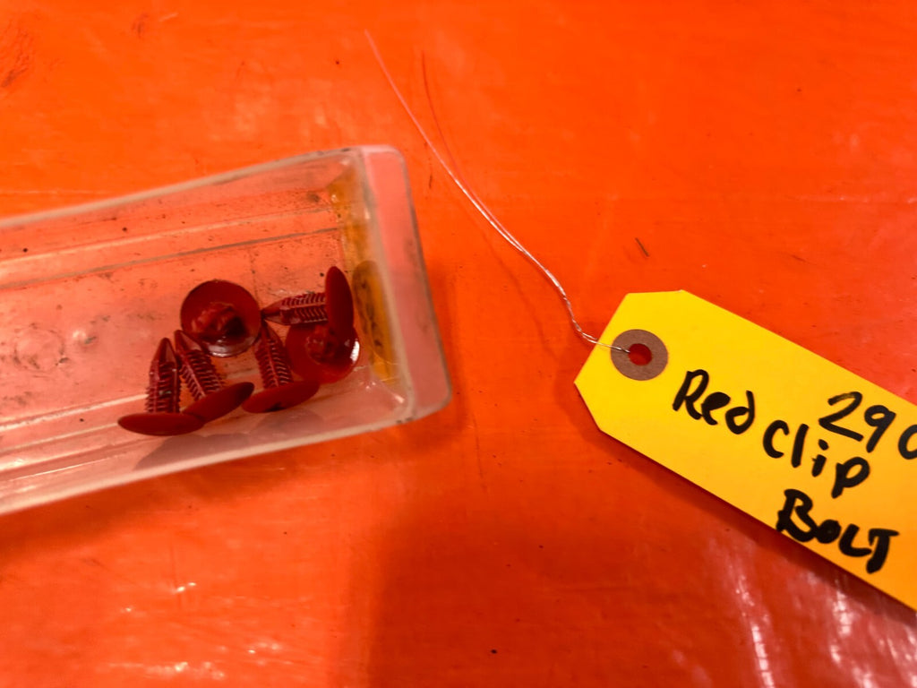 00 09 HONDA S2000   RED TUNNEL COVER INSERT MOUNTING PLASTIC CLIPS LOOK AT PIX2