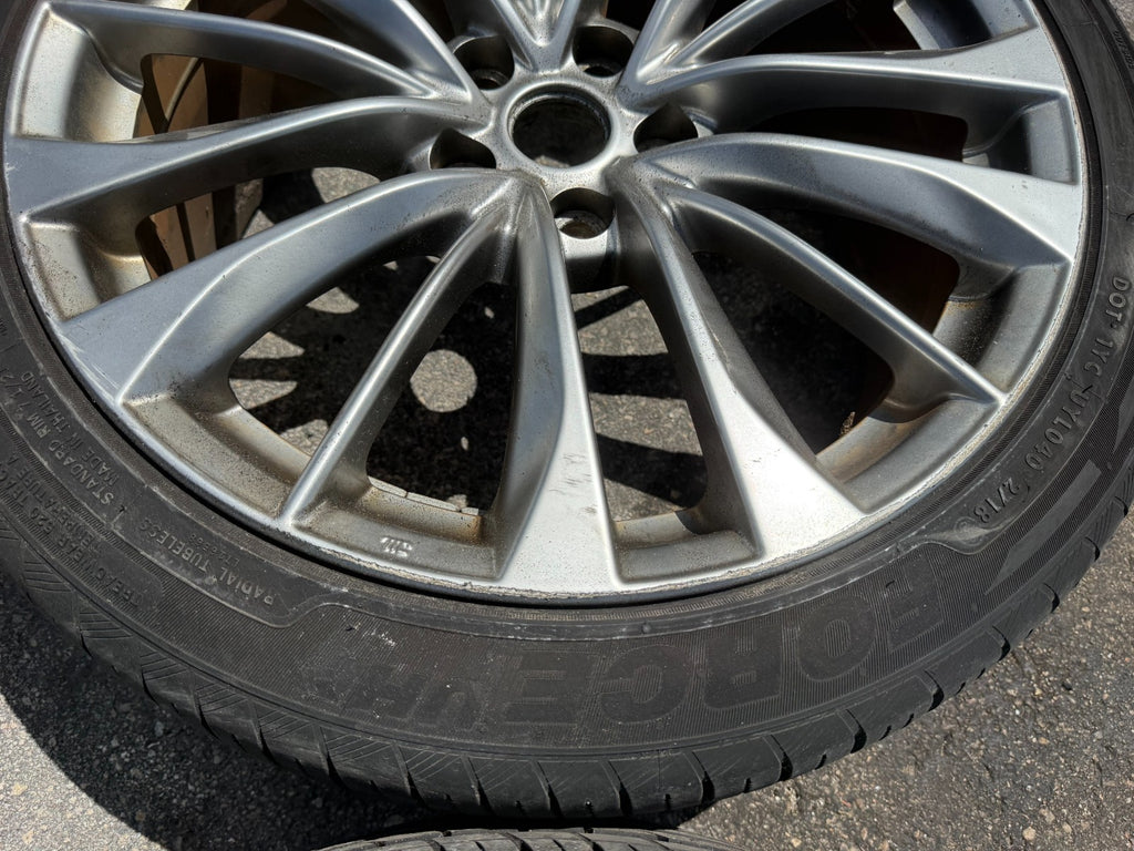 08 15 INFINITI G37 & Q60 SPORT MODEL 19 INCH 15 SPOKE ENKEI WHEELS RIMS OEM 32814