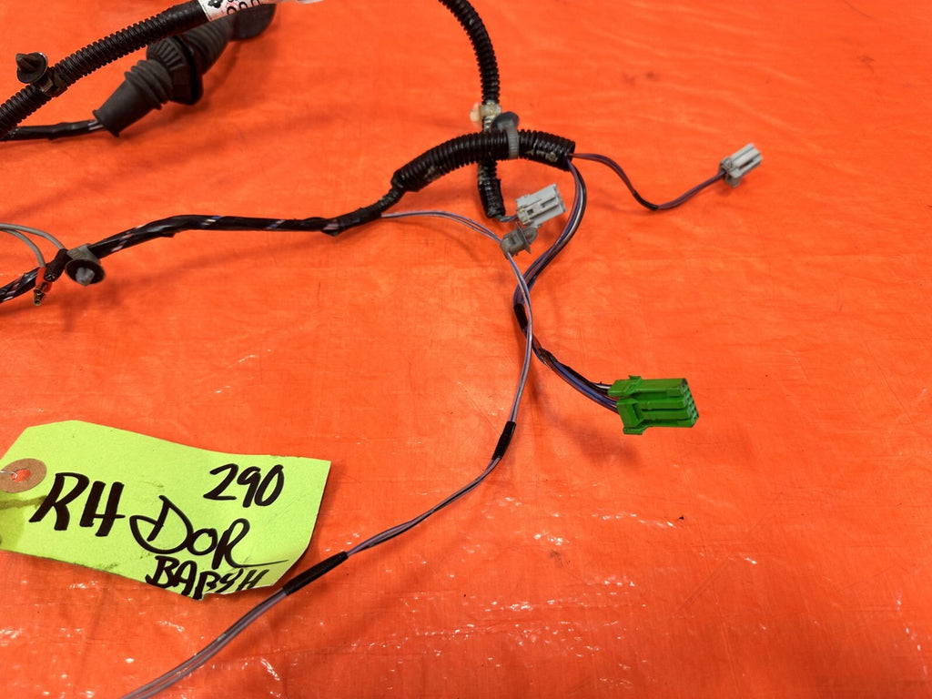 00 09 HONDA S2000   PASSENGER RIGHT DOOR HARNESS WIRE LOOM   OEM FACTORY #2905