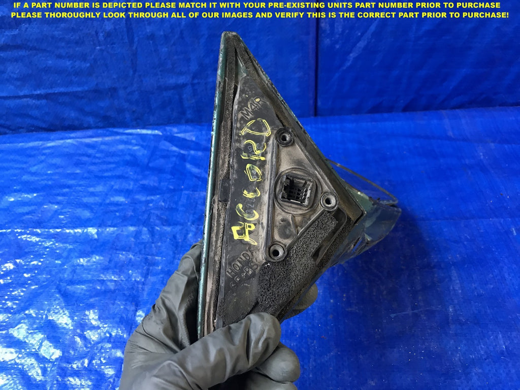 OEM 1990 1991 1992 1993 HONDA ACCORD PASSENGER RIGHT SIDE VIEW MIRROR    6