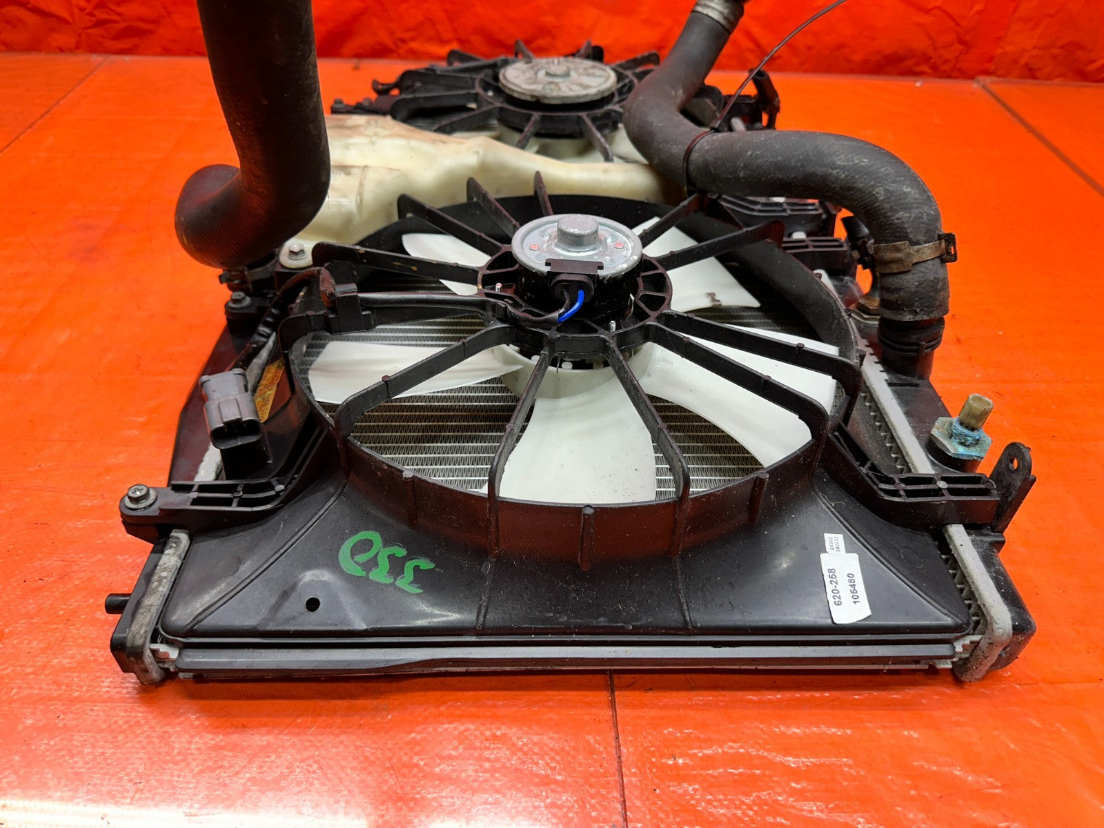 04 08 ACURA TSX 2.4L RADIATOR FANS HOSES OVERFLOW THERMOSTAT OEM #3308
