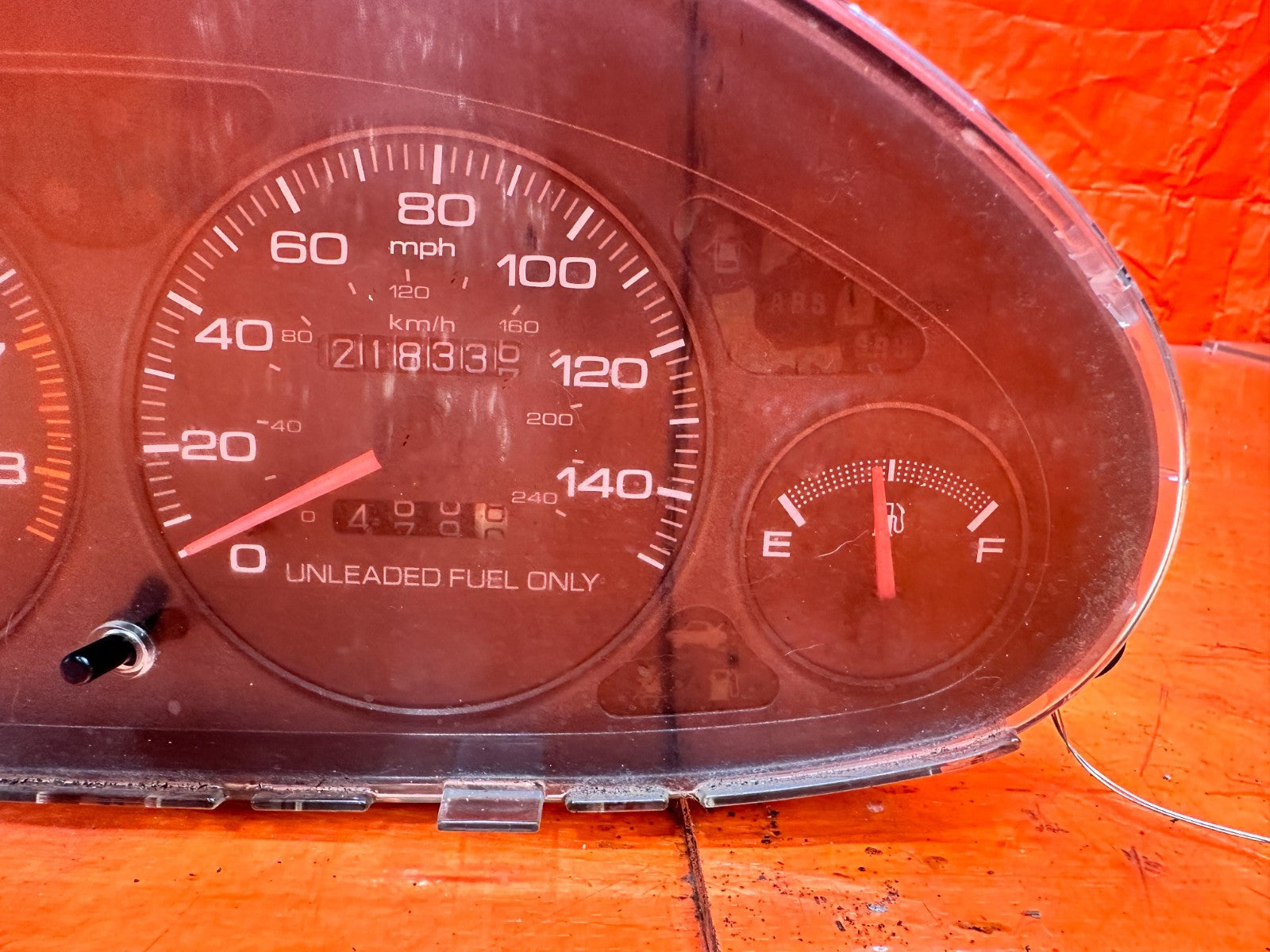 94 01 ACURA INTEGRA 1.8L B18B1 LS MANUAL TRANSMISSION GAUGE CLUSTER OEM #3315