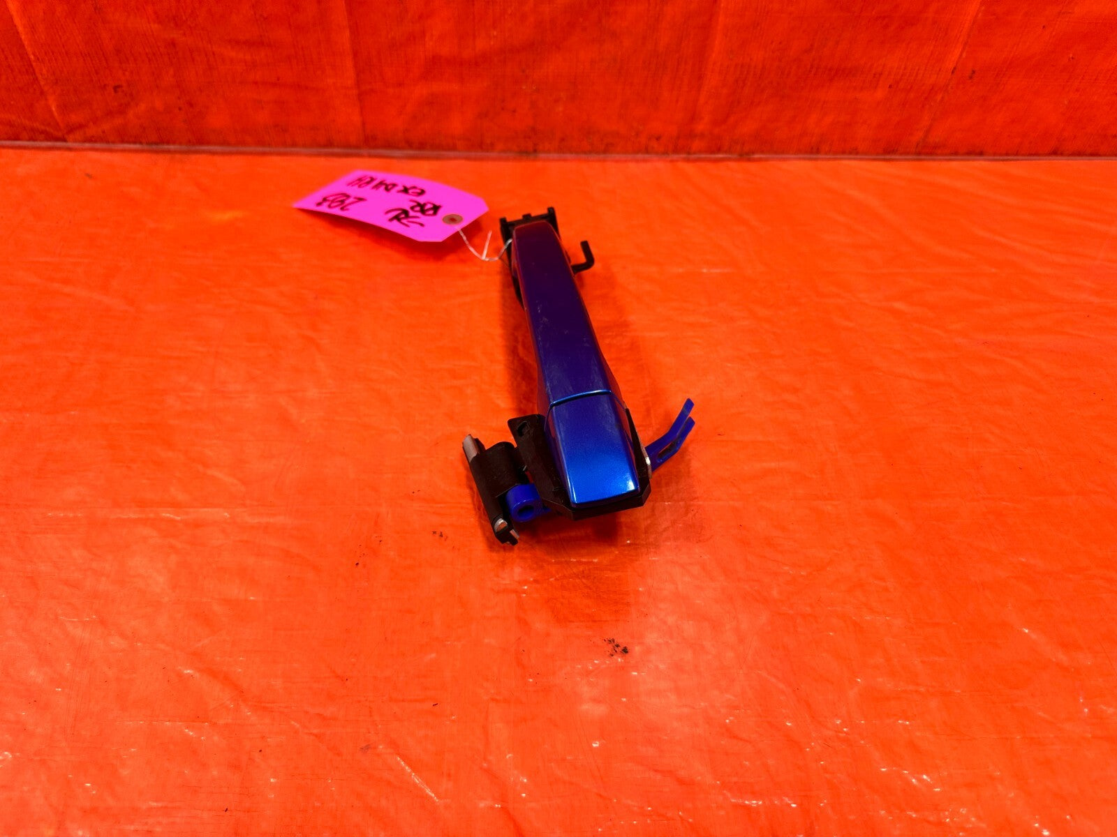 08 14 SUBARU IMPREZA WRX & STI   RIGHT REAR EXTERIOR DOOR HANDLE BLUE OEM 2832
