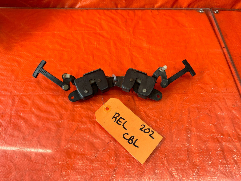 96 00 HONDA CIVIC COUPE   REAR SEAT RELEASE PULL HANDLES   LEFT & RIGHT OEM #2020