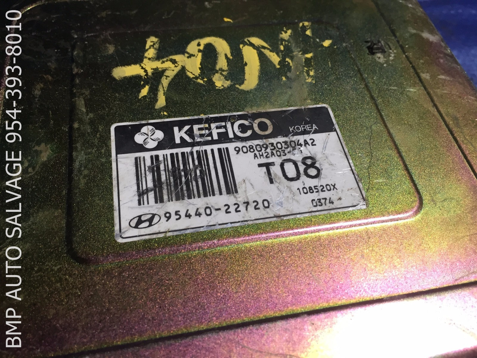 OEM 1998 HYUNDAI ACCENT TRANSMISSION COMPUTER 95440 22720 TCM #1112 #YT781
