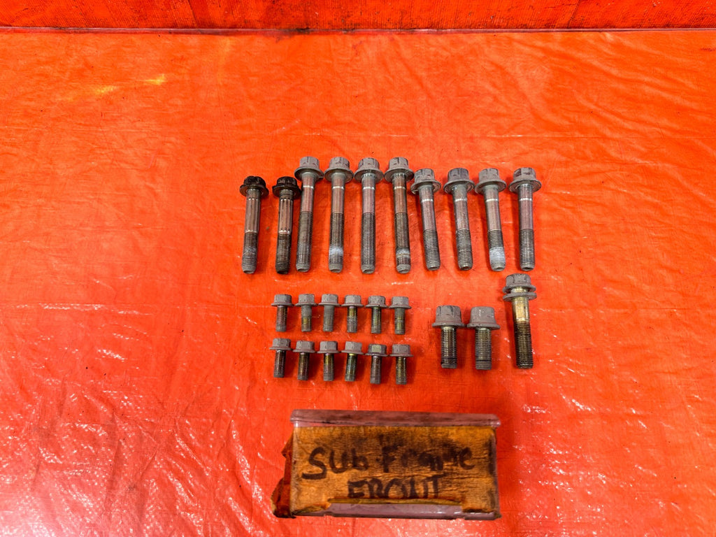 97 01 HONDA CR V CRV FRONT SUBFRAME CROSSMEMBER BOLTS HARDWARE   OEM #3010