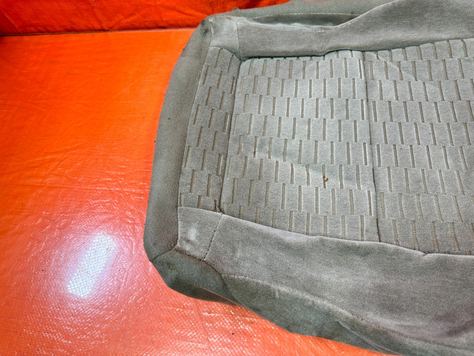 97 01 HONDA PRELUDE PASSENGER RIGHT FRONT LOWER SEAT SKIN WRAP  TAN OEM 3236