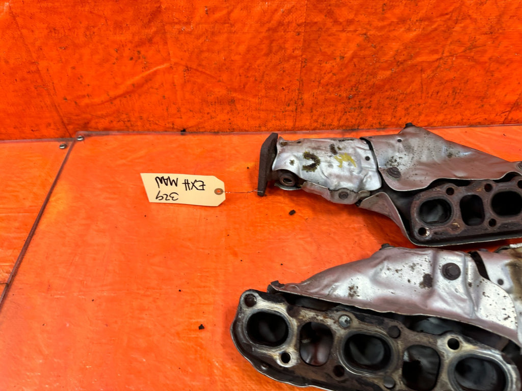 08 15 INFINITI G37 Q60 3.7L EXHAUST MANIFOLDS HEADERS LEFT RIGHT SET #32914