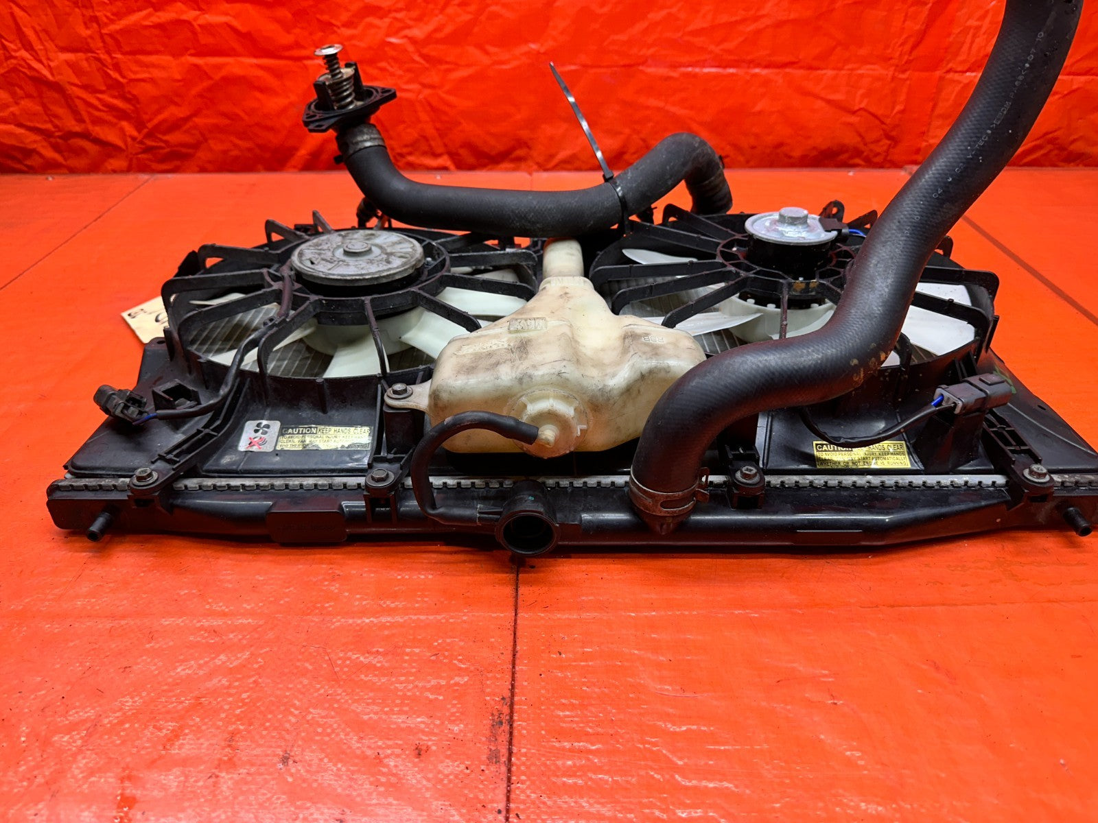 04 08 ACURA TSX 2.4L RADIATOR FANS HOSES OVERFLOW THERMOSTAT OEM #3309