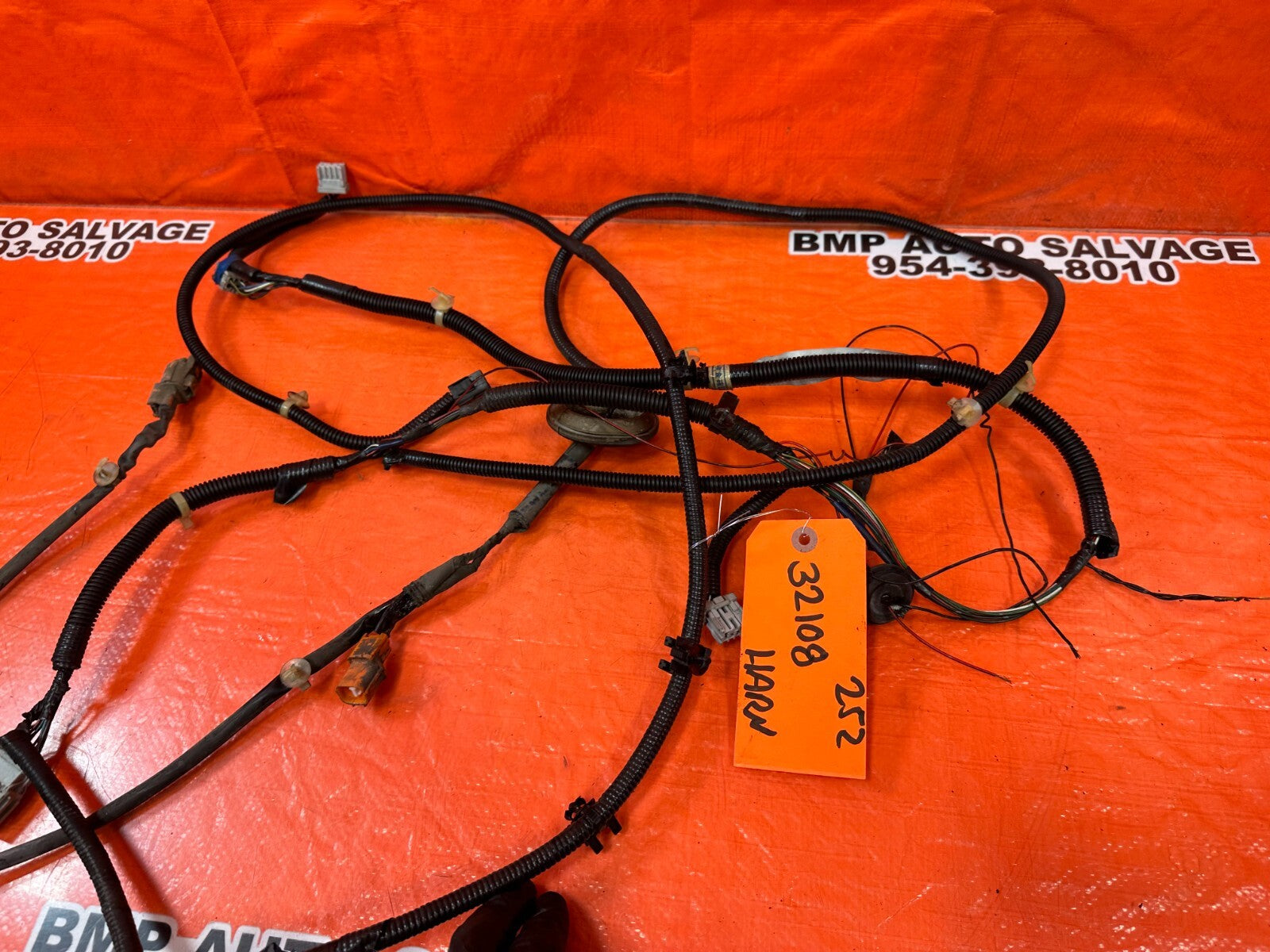 1998 98 HONDA PRELUDE BASE   REAR / TAIL LIGHT LAMP WIRING HARNESS WIRE LOOM 2526