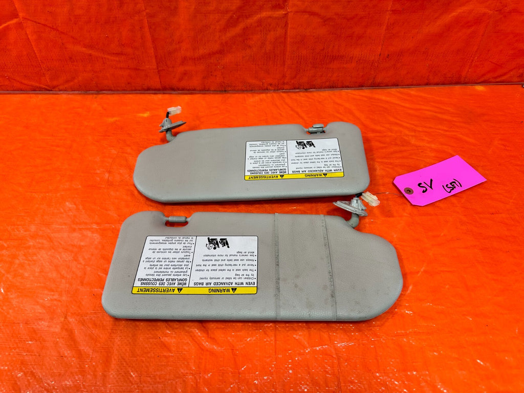 09 15 INFINITI G37 CONVERTIBLE   LEFT AND RIGHT SUN VISORS PAIR SET OEM #2780