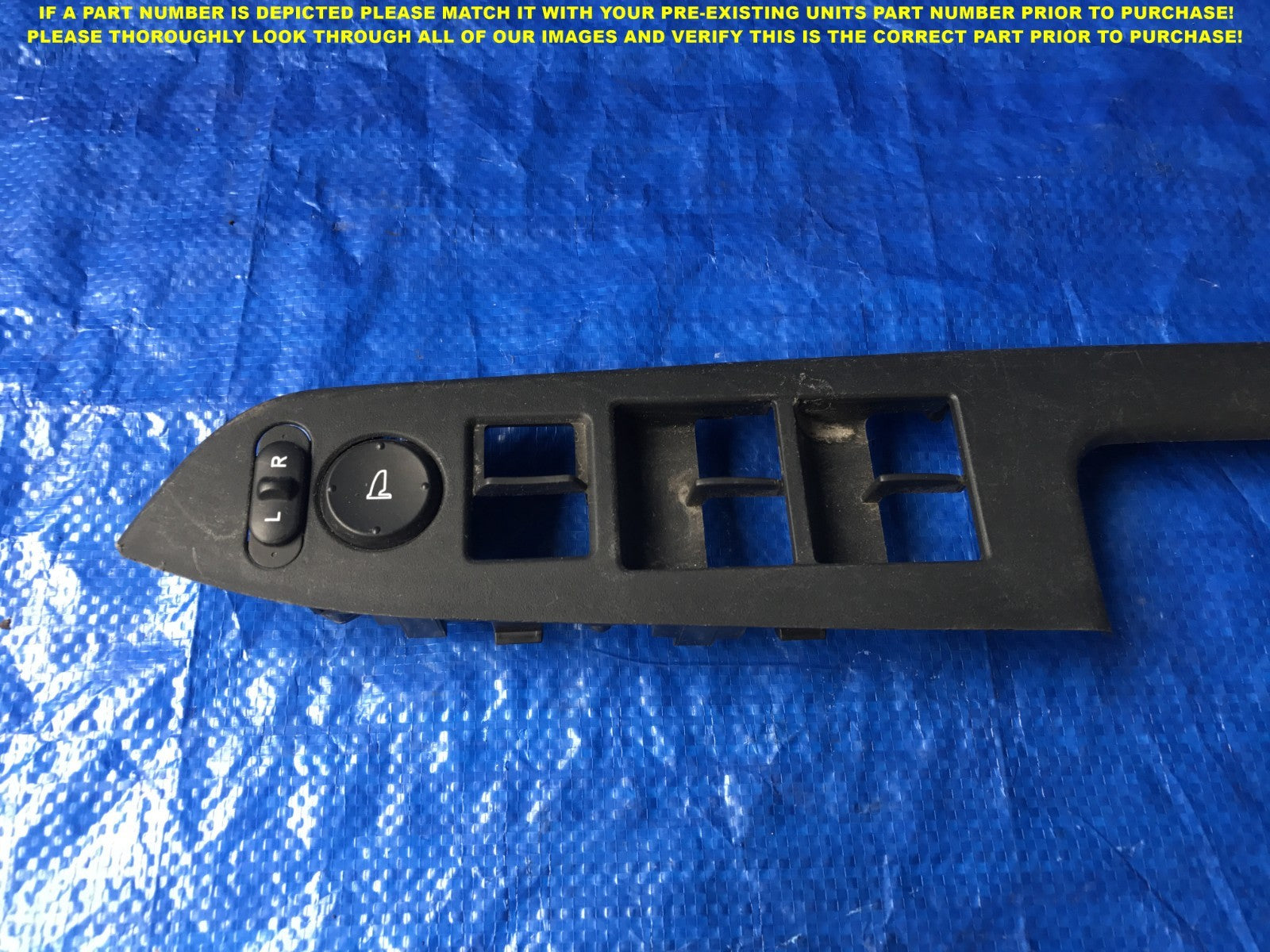 OEM 2013 13 HONDA PILOT   MASTER WINDOW SWITCH HOUSING W/ MIRROR SWITCH BLACK1