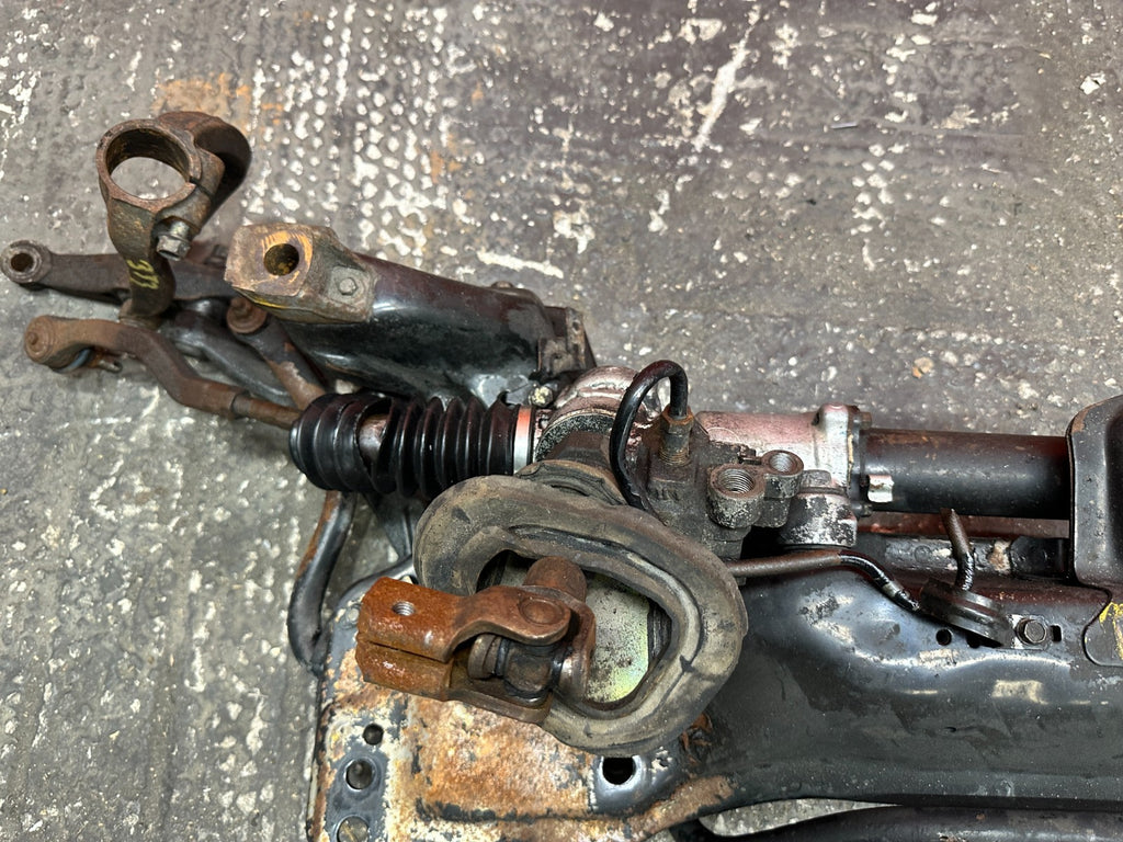 92 95 HONDA CIVIC FRONT SUBFRAME W/ RACK & CONTROL ARMS EKK2 K SWAP OEM #3339