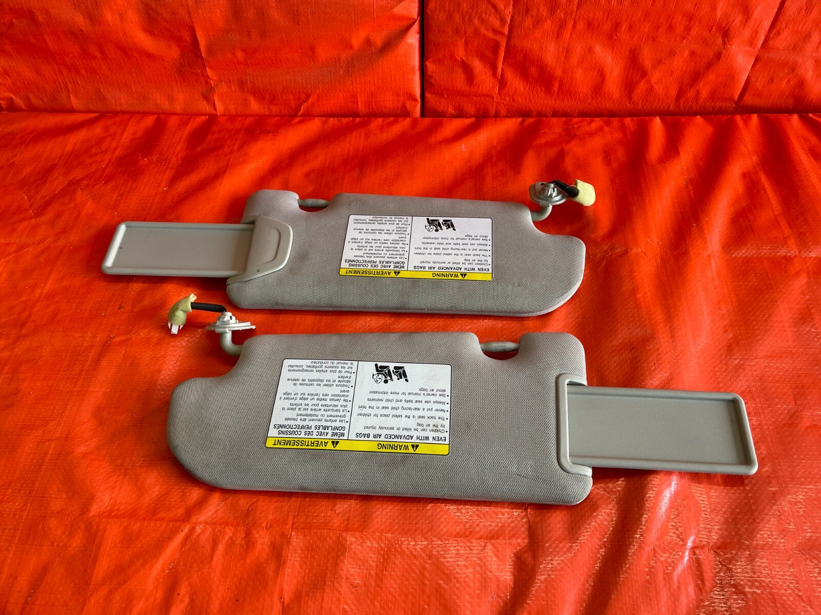 09 13 INFINITI   G37 2D COUPE   ILLUMINUATED   SUN VISOR SET VISORS LEFT RIGHT4