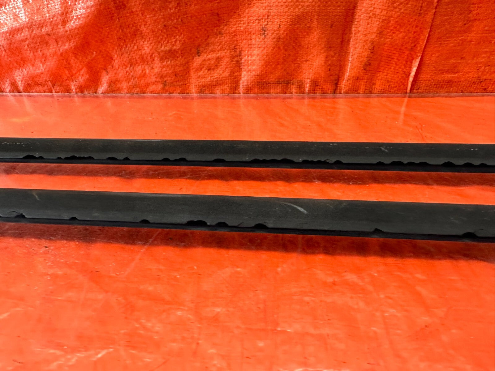 92 93 HONDA CIVIC COUPE HATCH EXTERIOR DOOR WINDOW GLASS TRIM SET LEFT RIGHT 2356