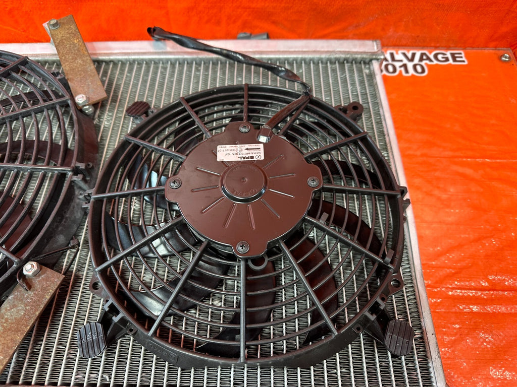 94 01 ACURA INTEGRA   SKUNK2 ALPHA RADIATOR W/ 2 SPAL SLIM FANS   #25311