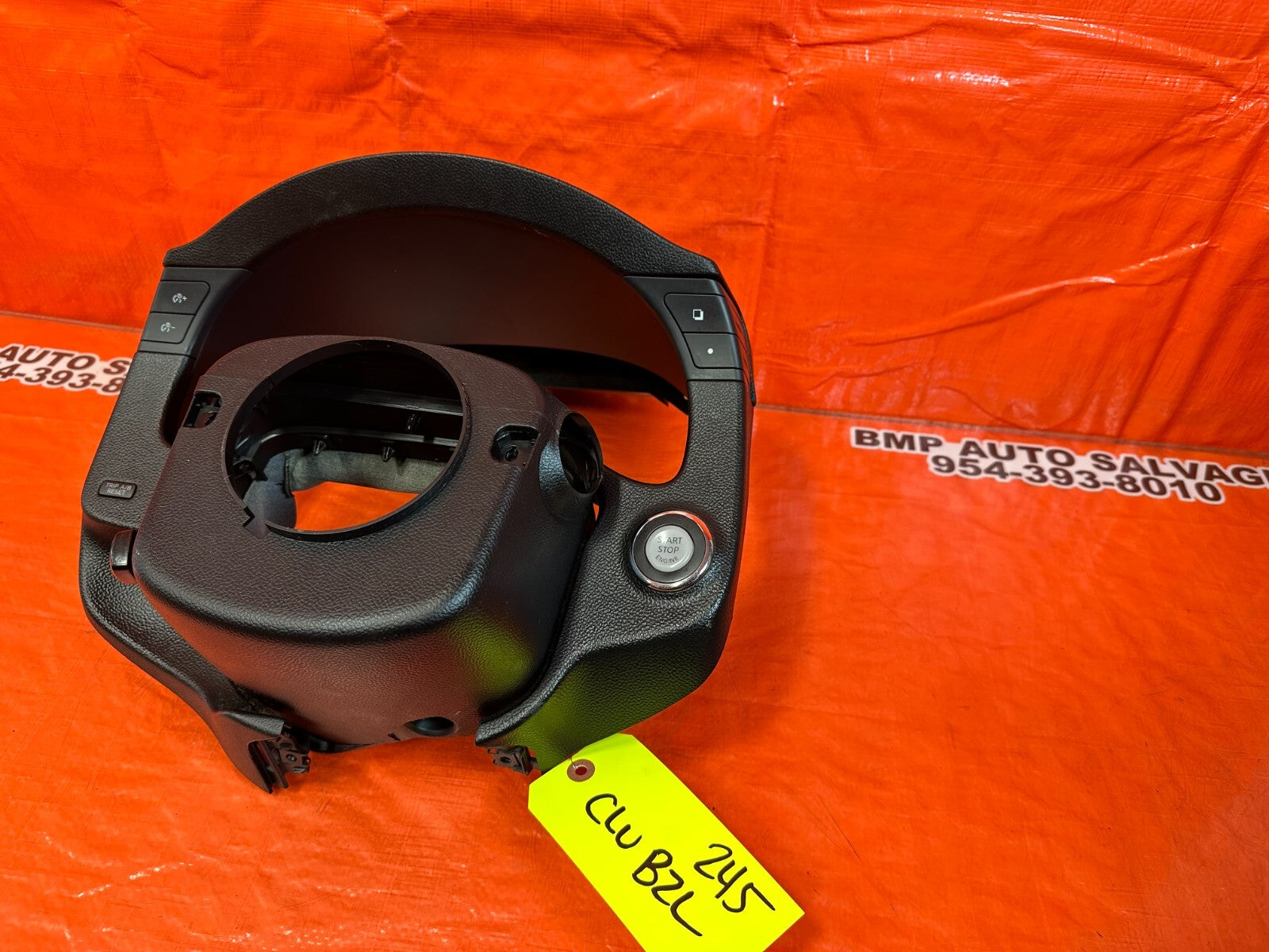 2015 INFINITI G37 Q60 COUPE STEERING COLUMN COVER W/ CLUSTER BEZZEL DAMAGE 24511