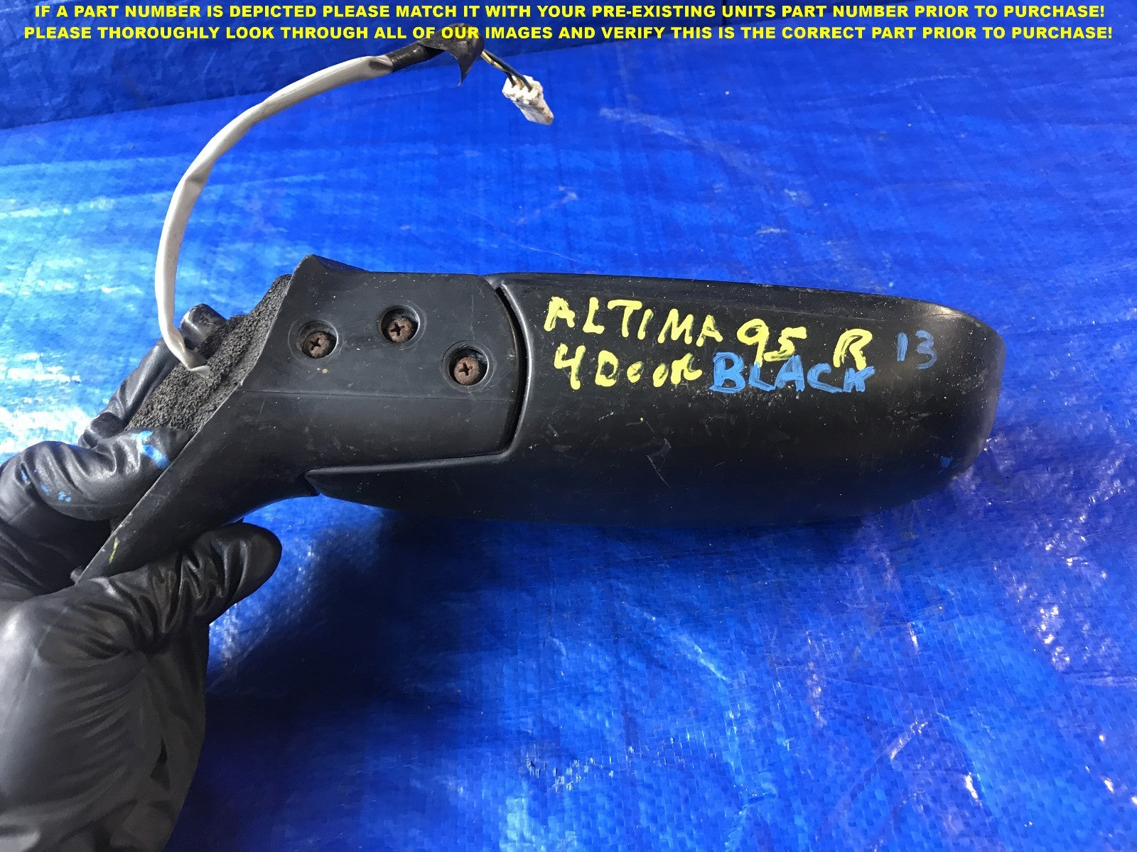 OEM 1993 1994 1995 1996 1997 NISSAN ALTIMA PASSENGER RIGHT SIDE VIEW MIRROR   3