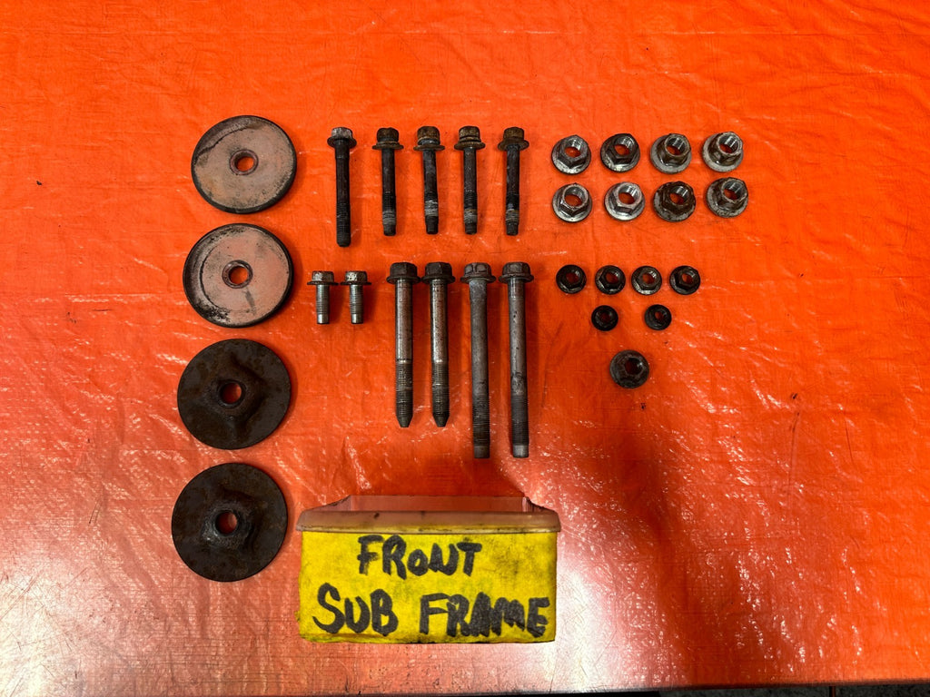 08 15 INFINITI G37 Q60   FRONT SUBFRAME CROSSMEMBER CARRIER BOLTS   OEM 3280