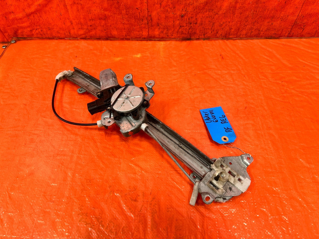 03 05 LANCER EVOLUTION EVO VIII IX 8 9   RIGHT FRONT WINDOW REGULATOR OEM EV80