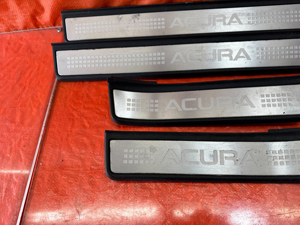04 08 ACURA TL   LEFT AND RIGHT FLOOR PILLARS SCUFF PLATE SET   OEM #2344