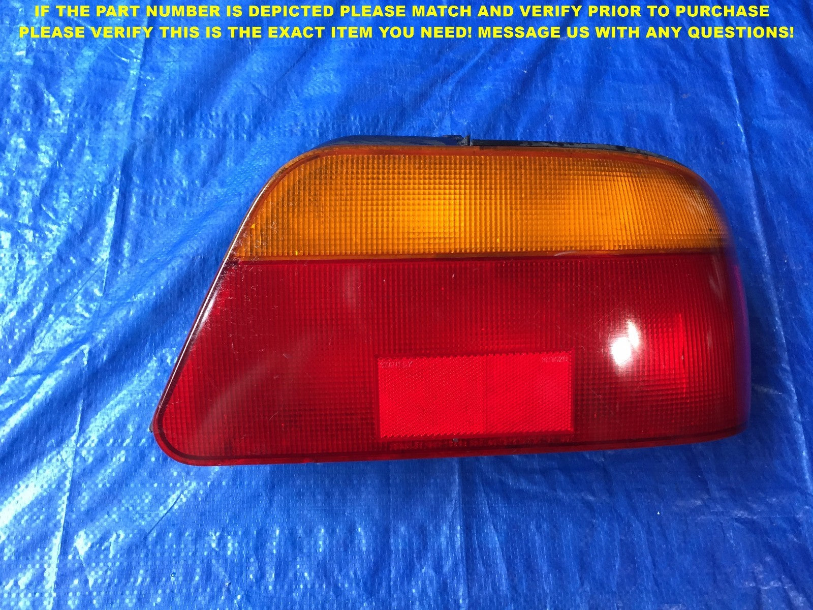 OEM 1995 1996 95 96 CHRYSLER SEBRING PASSENGER RIGHT TAIL LIGHT 6B0