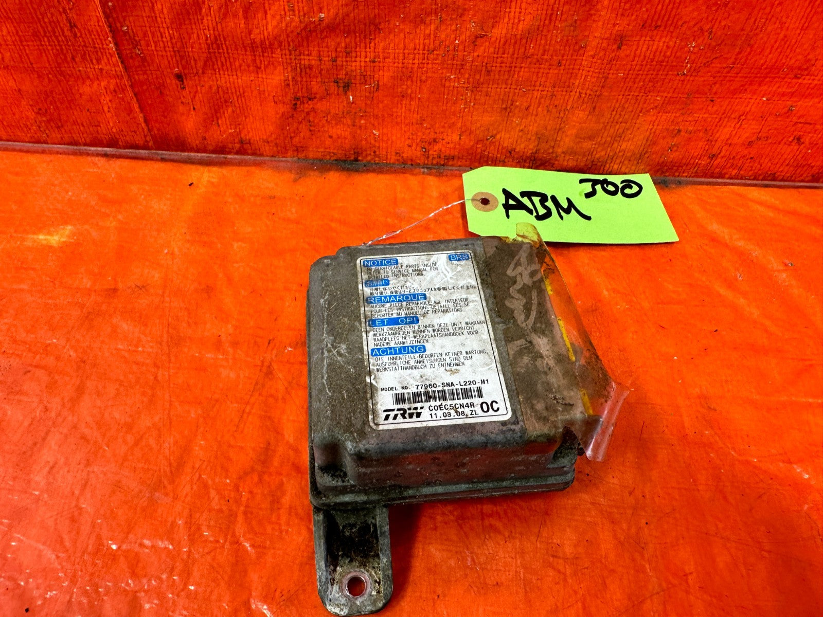07 08 HONDA CIVIC SI SEDAN   MASTER CONTROL UNIT   77960 SNA L220 M1   OEM 3001