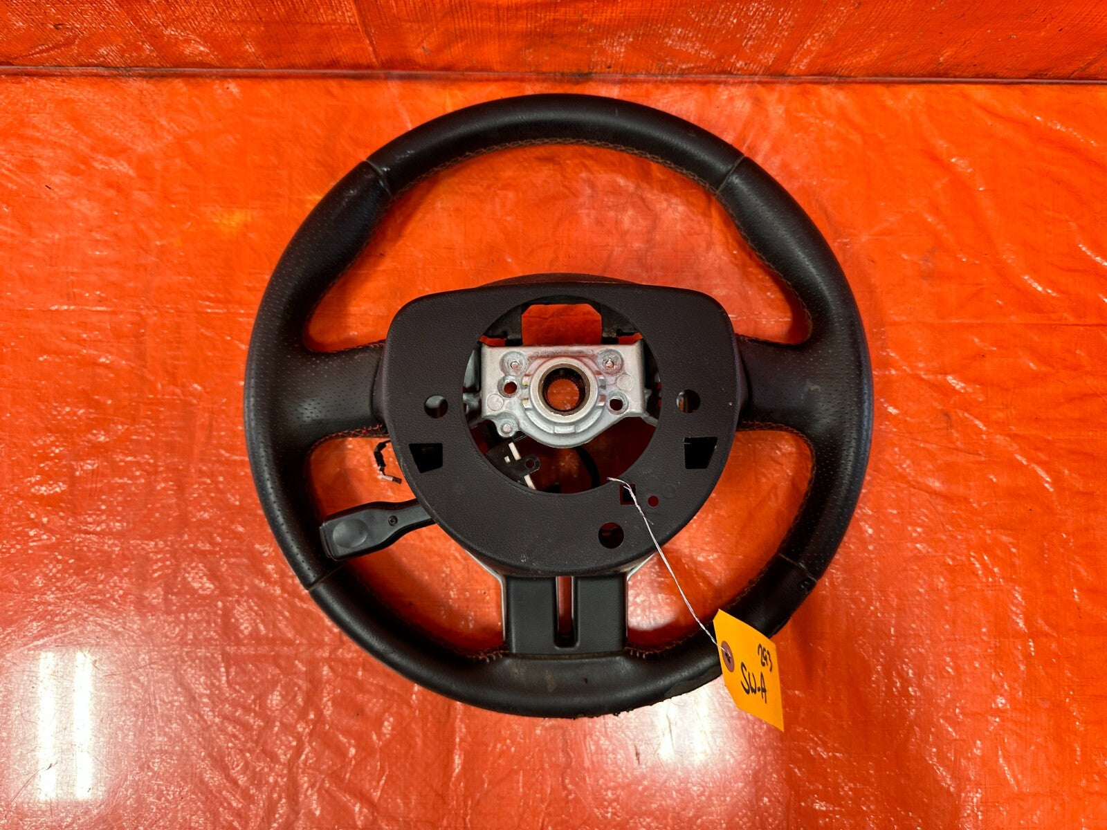 77 20 86 13 20 BRZ   STEERING WHEEL   BLACK LEATHER WRAP   OEM #2937