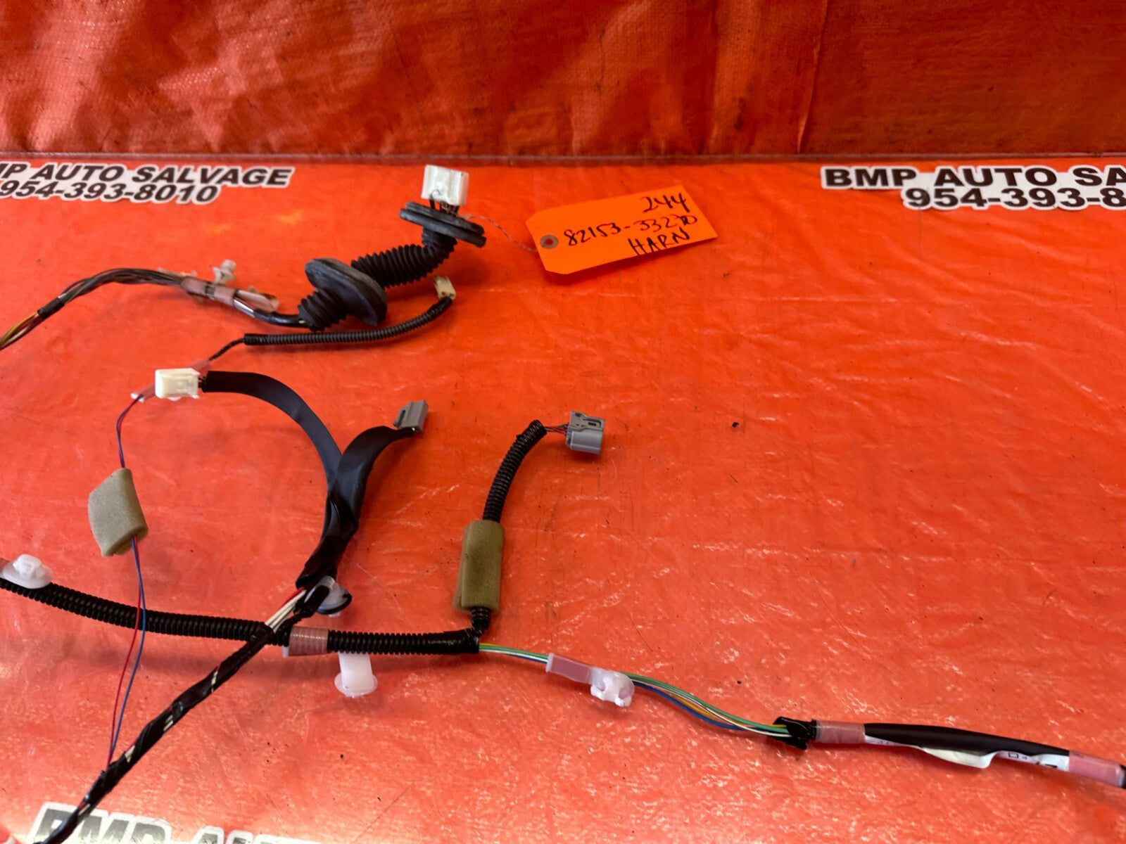 2009 09 LEXUS ES350   RIGHT FRONT DOOR WIRING HARNESS WIRE LOOM   OEM #2445